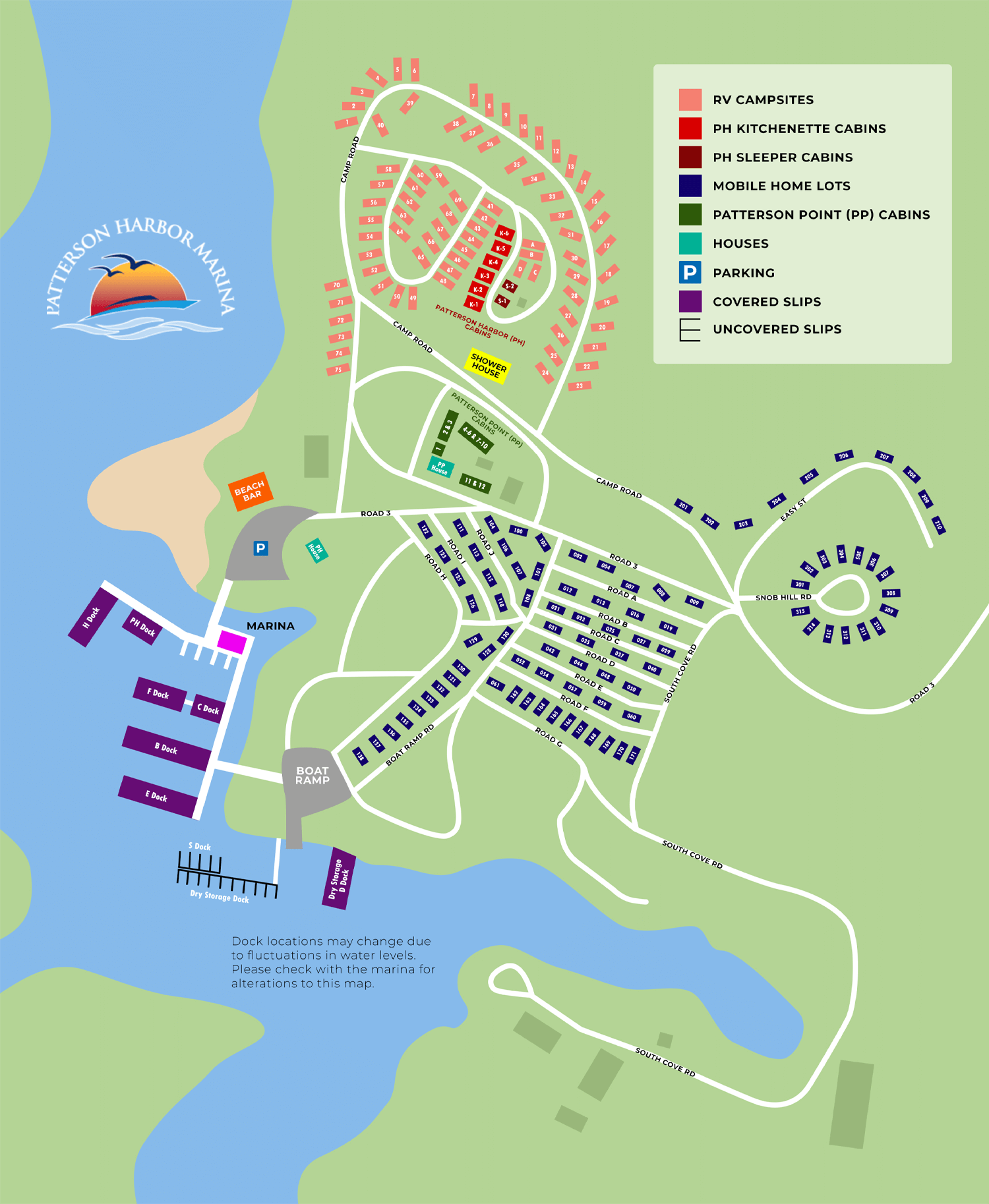 Illustrated Map (Low Water)